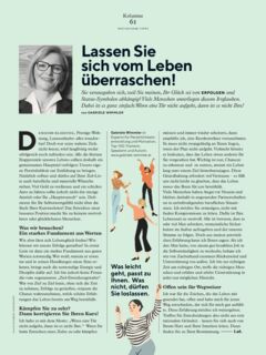 Kolumnen Kolumne Woman Balance Gabriele Wimmler