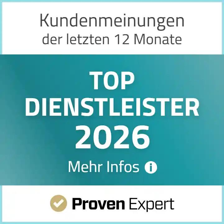 Siegel von Proven Expert - eine Auszeichnung für ausgezeichnete Bewertungen über Gabriele Wimmler"